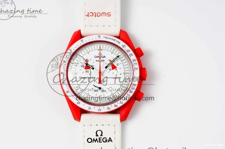 0103 Speedmaster Misson To Mars 1:1 Best Edition White Dial On Nylon Strap Quartz GoAnywhere 7862